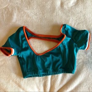 Vintage Miami dolphin cheerleader uniform top